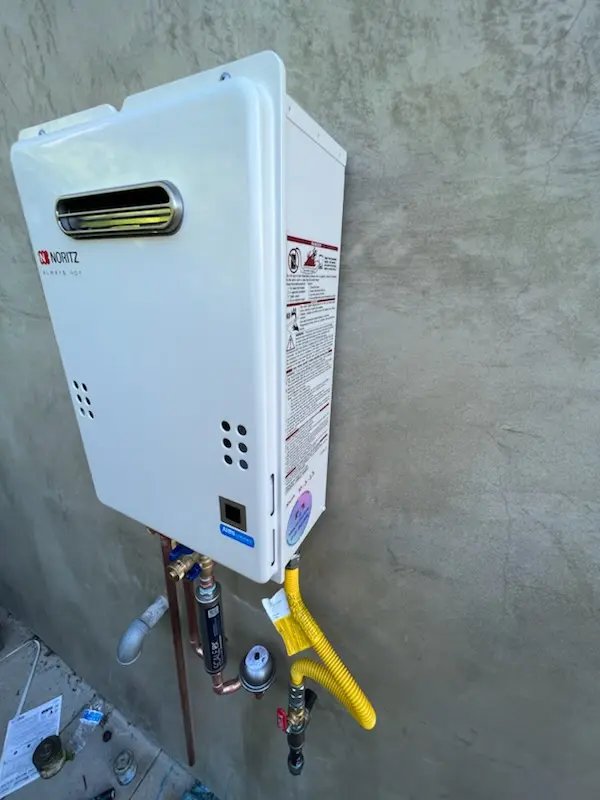 Tankless water heater installation for Willows homes